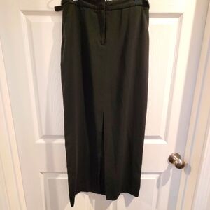 The Limited Long Black Pencil Skirt Front Slit Dress Women's Size 6